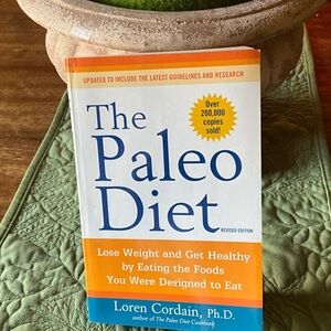 The Paleo Diet Book by Loren Cordain - Blue and Orange Cover